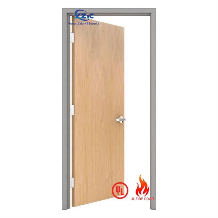 UL Certified Wooden Front Entry Fire Door factory